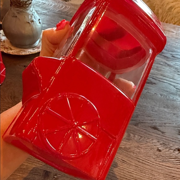 Red Popcorn Machine Shaped Container - Glass - Picture 7 of 7